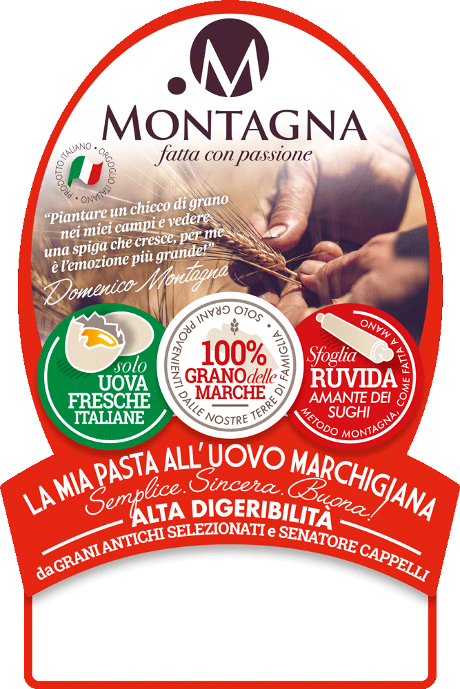 etichetta pasta montagna