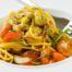 spaghettoni pesto di zucchine e pomodorini