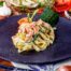 tagliatelle cremose con salmone e asparagi