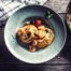 Spaghettoni con gamberi pomodorini e olive